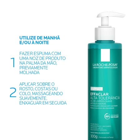 Gel Facial de Limpeza La Roche-Posay Effaclar Alta Tolerância 300 g