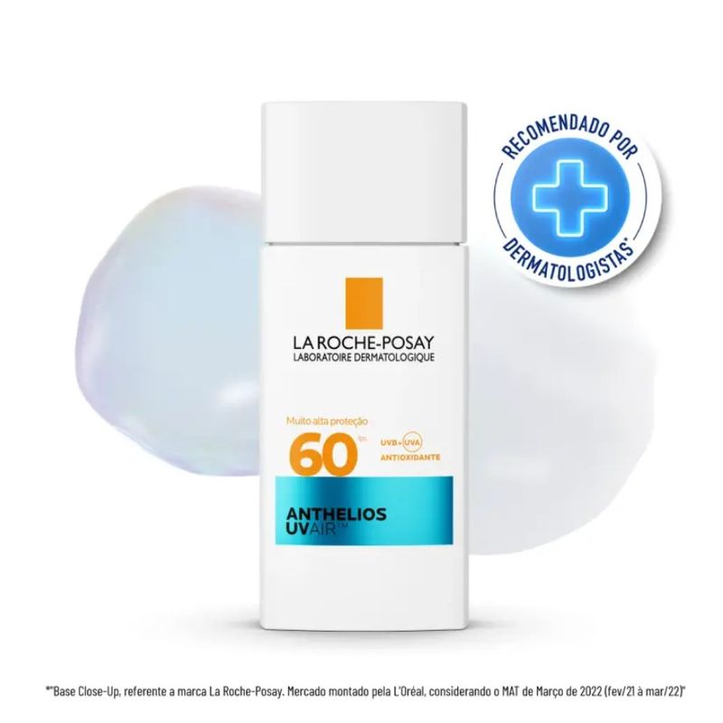 Protetor Solar Facial La Roche-Posay Anthelios UVAir FPS 60 Sem Cor 45ml