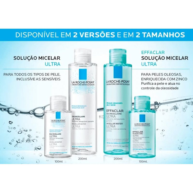 Solução Micelar Pele Oleosa La Roche-Posay - Effaclar Eau Micellaire Ultra 200ml