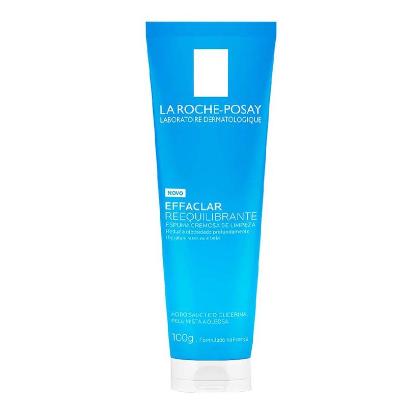 Espuma Cremosa de Limpeza Facial Antioleosidade La Roche-Posay Effaclar Reequilibrante 100g