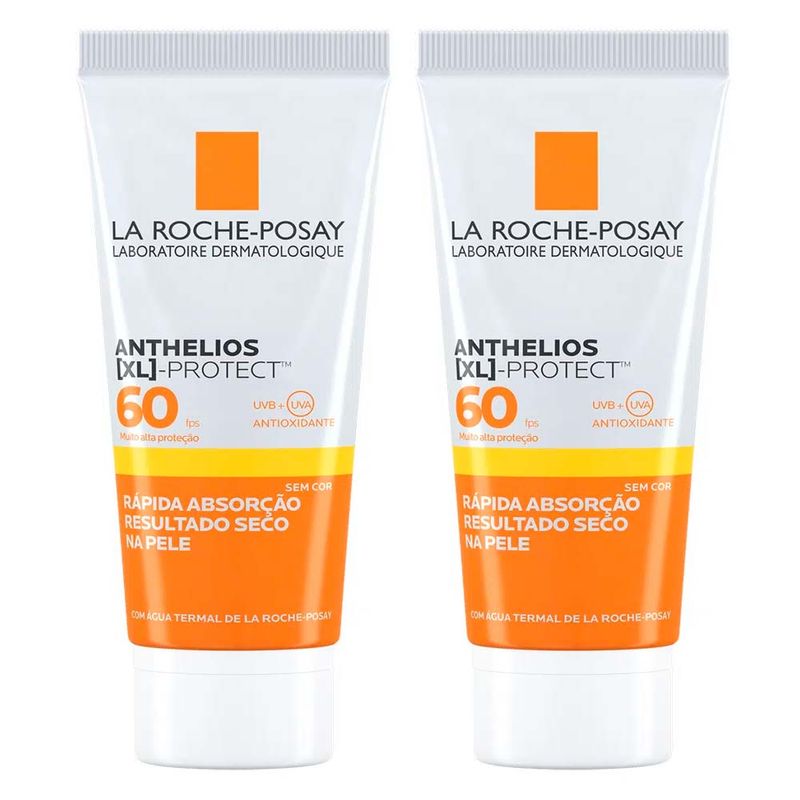 La Roche-Posay Anthelios XL Protect Kit com 2 Unidades – Protetor Solar Facial FPS60 – 40g Kit